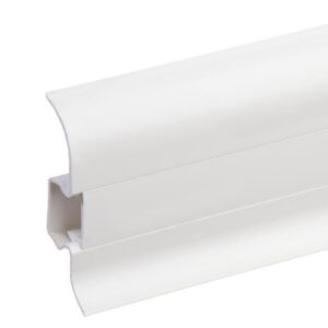Plastikinė grindjuostė Premium balta matinė dažoma