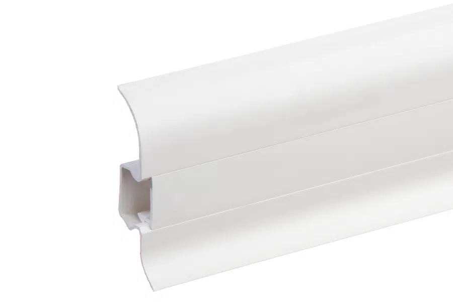 Plastikinė grindjuostė Premium balta matinė dažoma