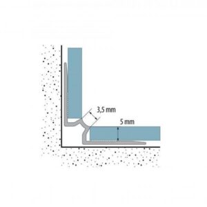 Vidinis profilis vinilinei dangai (5 mm)