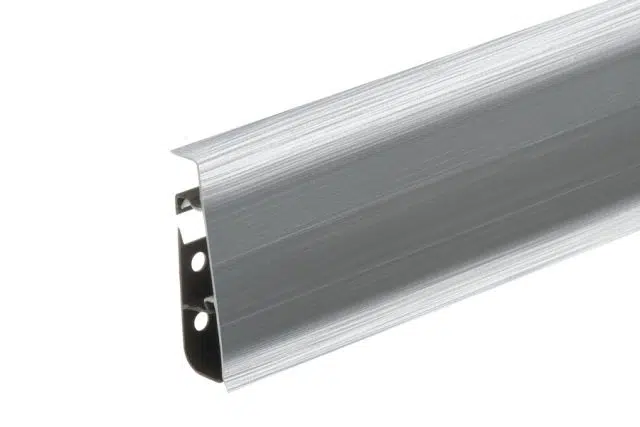 Plastikinė grindjuostė Aluminium Szczotkowane