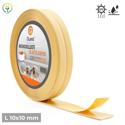 Klijuojama PVC grindjuostė (Kreminė) 5