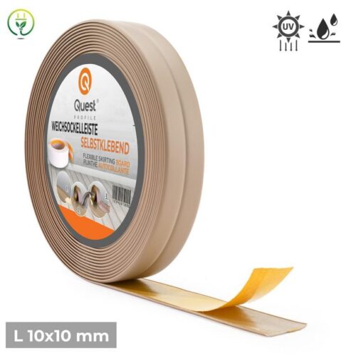 Klijuojama PVC grindjuostė (Smėlio spalvos) 5 Klijuojama PVC grindjuostė (Smėlio spalvos) 5