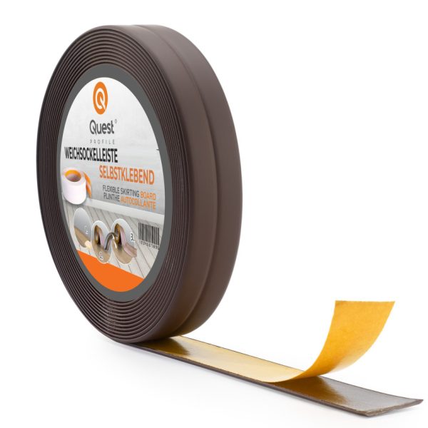 Klijuojama PVC grindjuostė (Tamsiai ruda) 1
