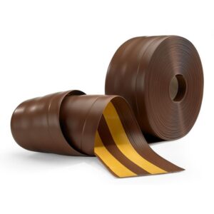 PVC grindjuostė 100x25 mm (ruda) 2 PVC grindjuostė 100x25 mm (ruda) 2