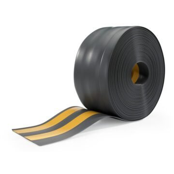 PVC grindjuostė 100x25 mm (tamsiai pilka) 1