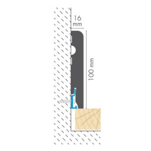 MDF grindjuostės 100x16 mm brėžinys