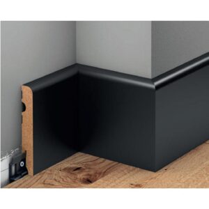 Juodos MDF grindjuostės 80x14,5 Juodos MDF grindjuostės 80x14,5