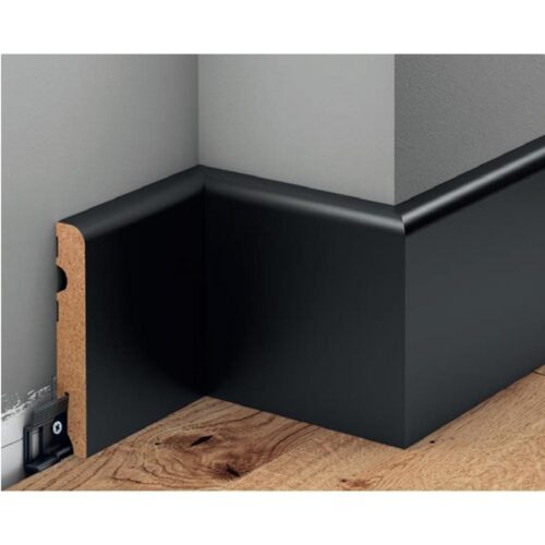 Juodos MDF grindjuostės 80x14,5 Juodos MDF grindjuostės 80x14,5