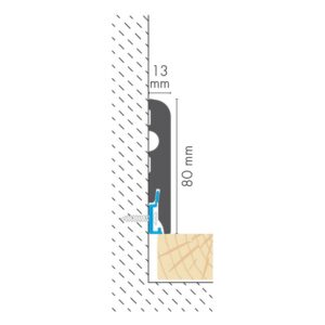 MDF grindjuostės 80x13 mm brėžinys MDF grindjuostės 80x13 mm brėžinys