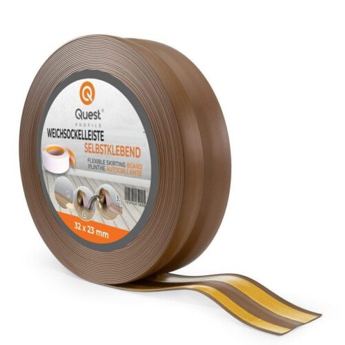 Lanksčios grindjuostės tamsiai rudos (PVC) Lanksčios grindjuostės tamsiai rudos (PVC)