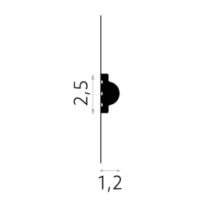 Moldingai sienoms MD413 brėžinys