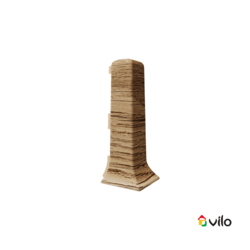 Plastikinės grindjuostės Linea išorinis kampas. Oak Hamilton