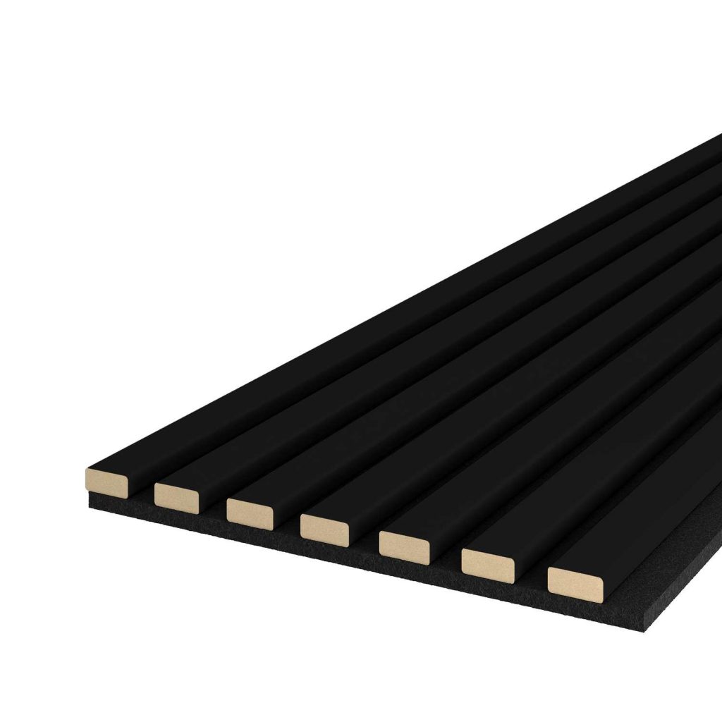 Dekoratyvinės akustinės plokštės Black Matt