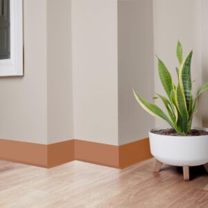 PVC plintusai plytų spalvos vizualizacija PVC plintusai plytų spalvos vizualizacija