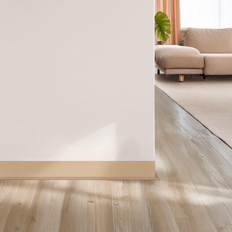 PVC plintusai smėlio spalvos vizualizacija 2