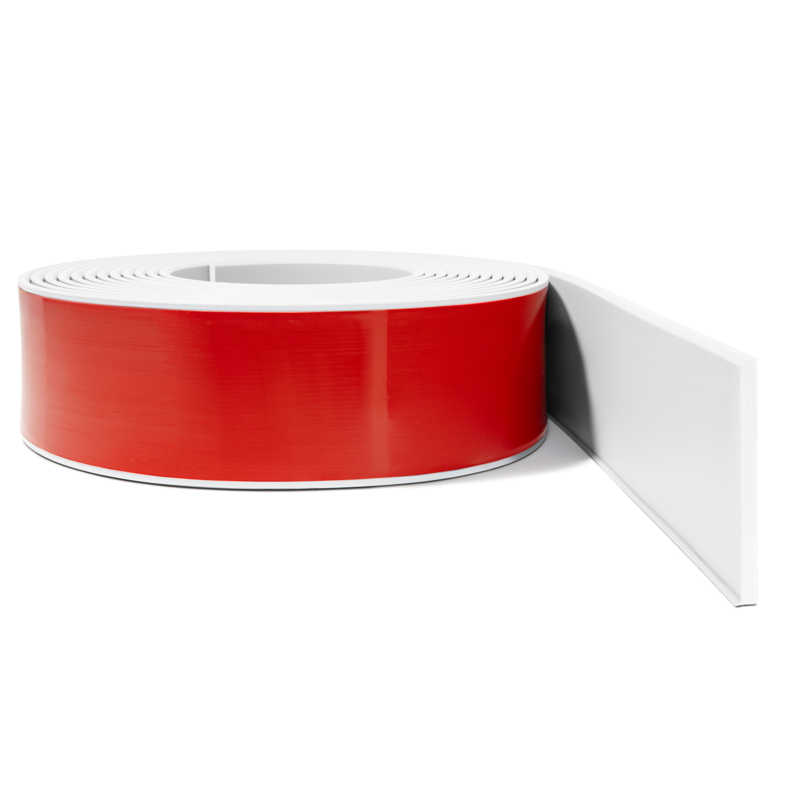 Lipni PVC grindjuostė baltos spalvos vizualizacija 1 galerijos paveikslėlis