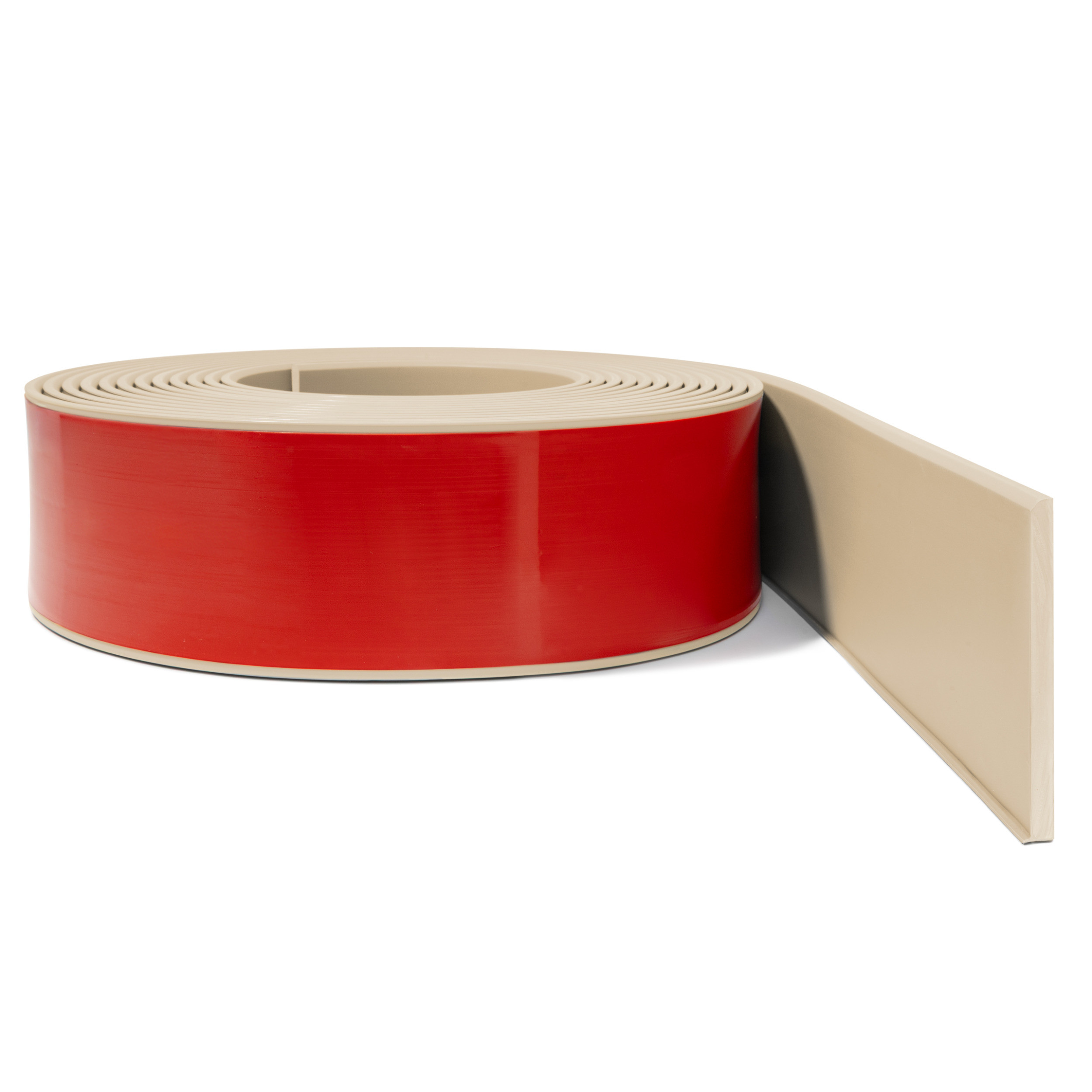 Lipni PVC grindjuostė smėlio spalvos vizualizacija 1 galerijos paveikslėlis