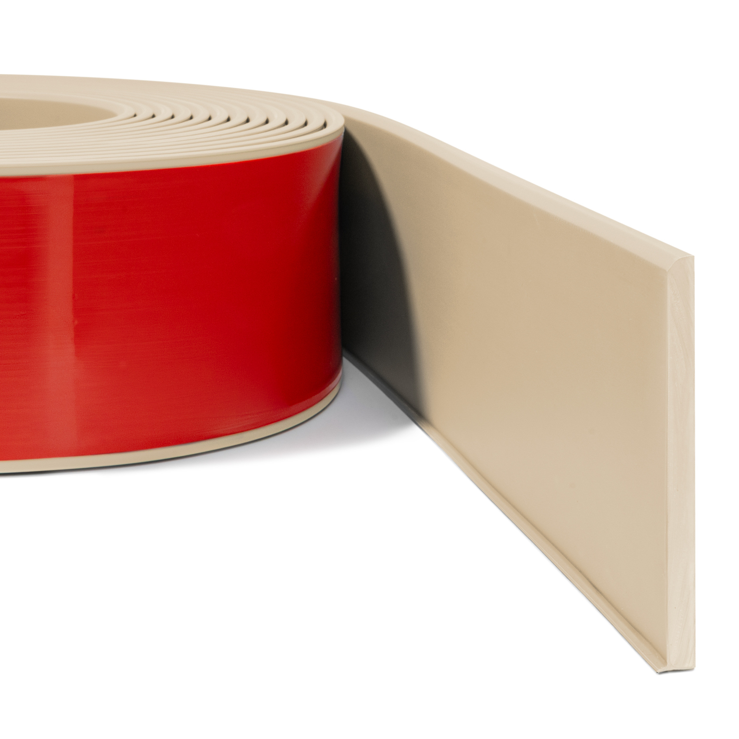 Lipni PVC grindjuostė smėlio spalvos vizualizacija 2 galerijos paveikslėlis