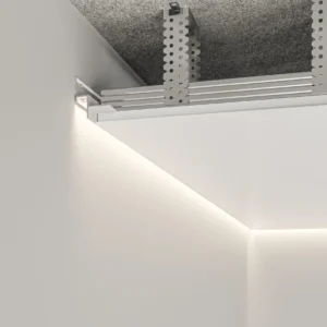 Paslėpti profiliai luboms su LED. galerijos nuotrauka