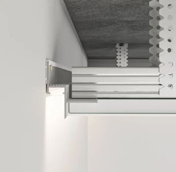 Paslėpti profiliai luboms su LED. pagrindinė nuotrauka